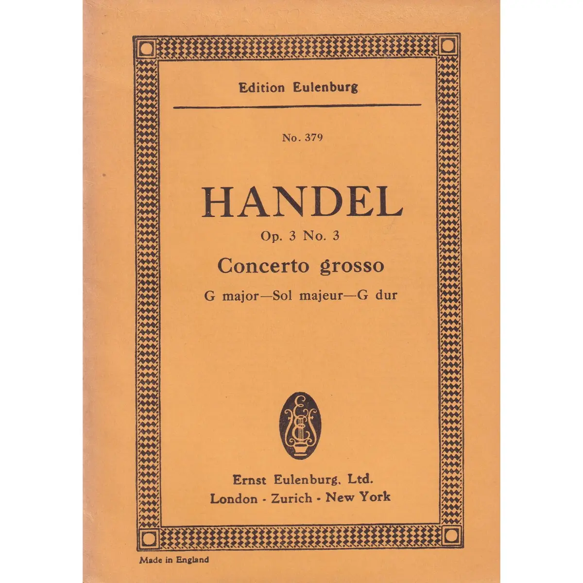 Concerto Grosso G Maj.-Op.3 N.3