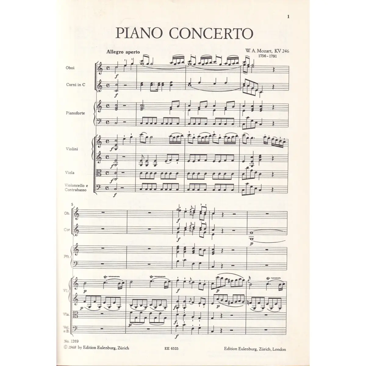 Piano Concerto C Major - Kv 246