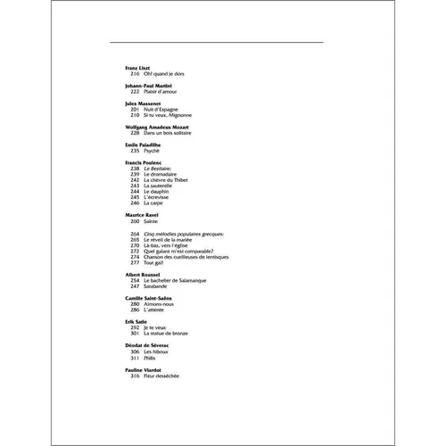 The French Song Anthology  (High Voice)