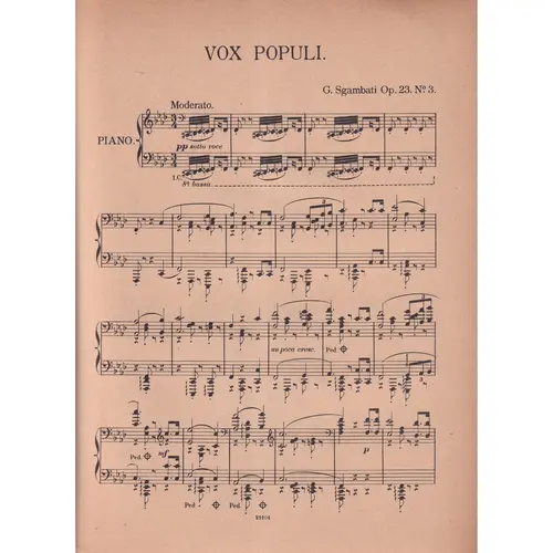 Vox Populi - Pieces Lyriques N.3 - Op.23  (Edição Antiga)