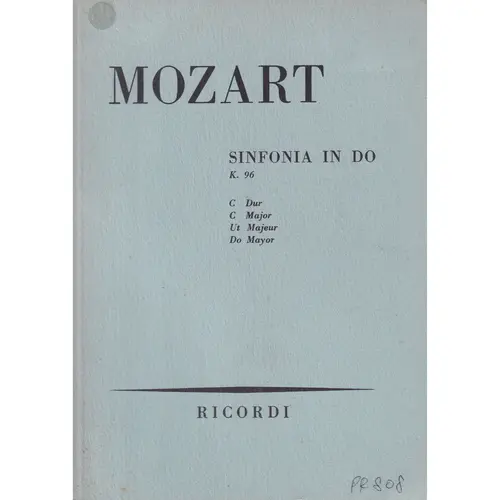 Sinfonia In Do - Kv 96  (partitura de bolso)