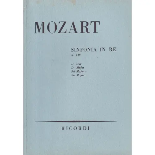 Sinfonia In Re - Kv 120  (partitura de bolso)