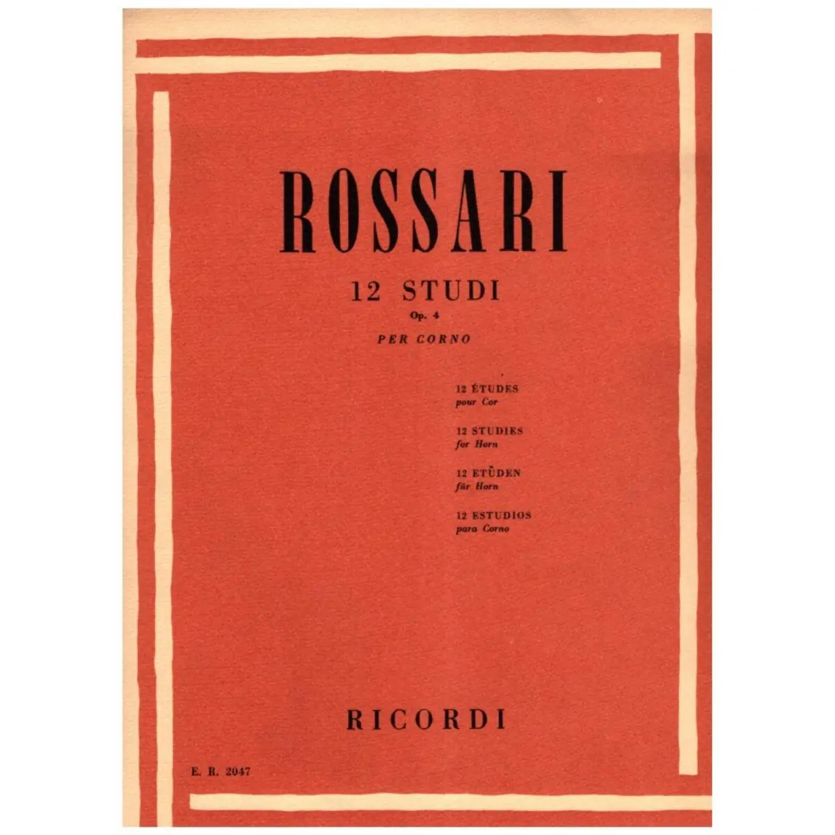 12 Studi Op. 4-Per Corno