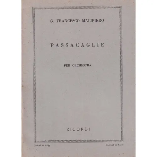 Passacaglie