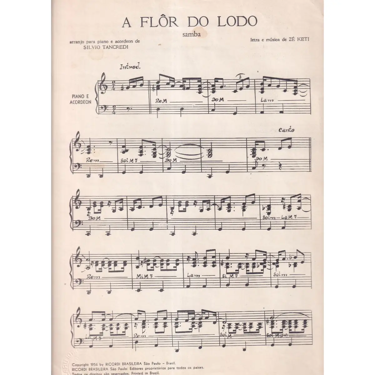 A Flor Do Lodo   (Samba)