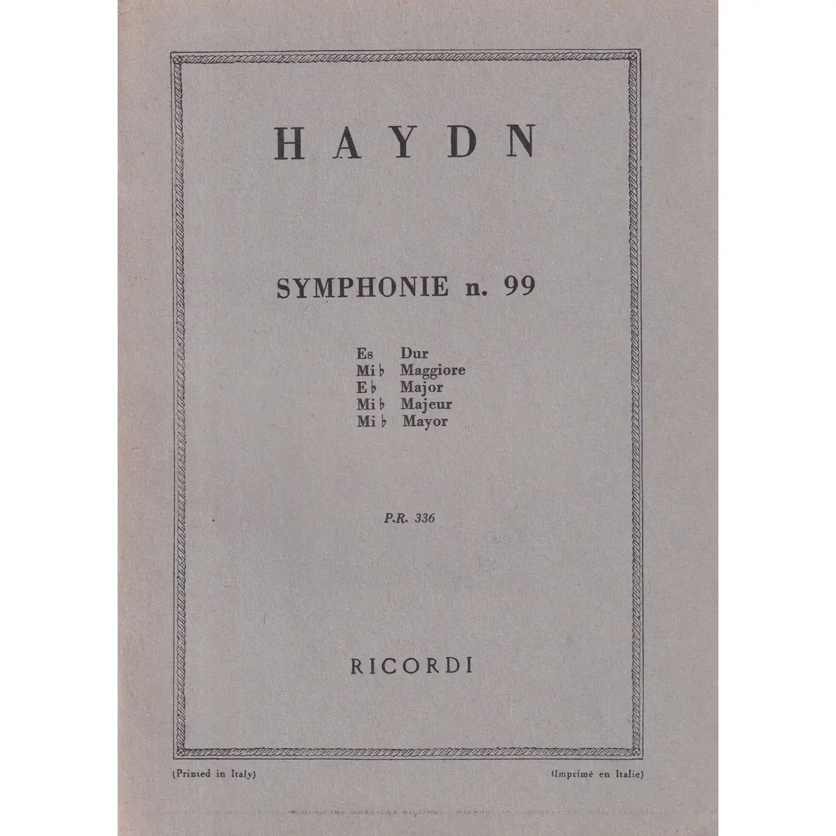 Symphonie N.99  ( study score )