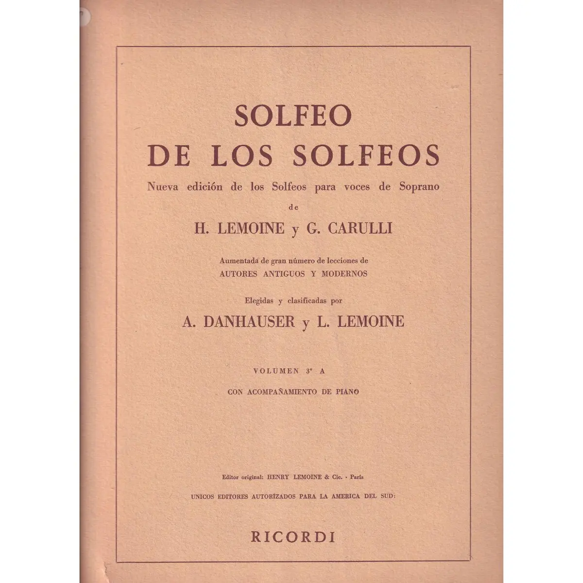 Solfeo de Los Solfeos Vol.3A - Com Piano