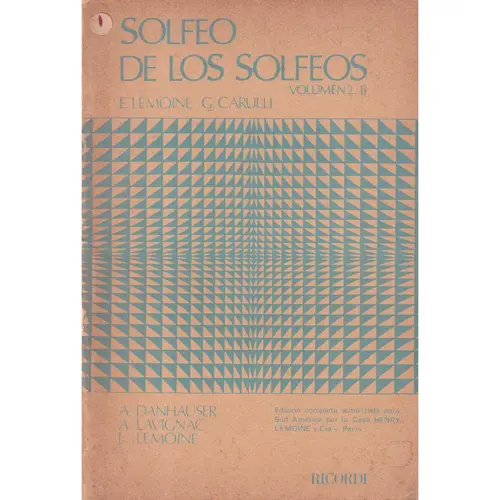 Solfeo de Los Solfeos Vol.2B  (Edição Antiga)