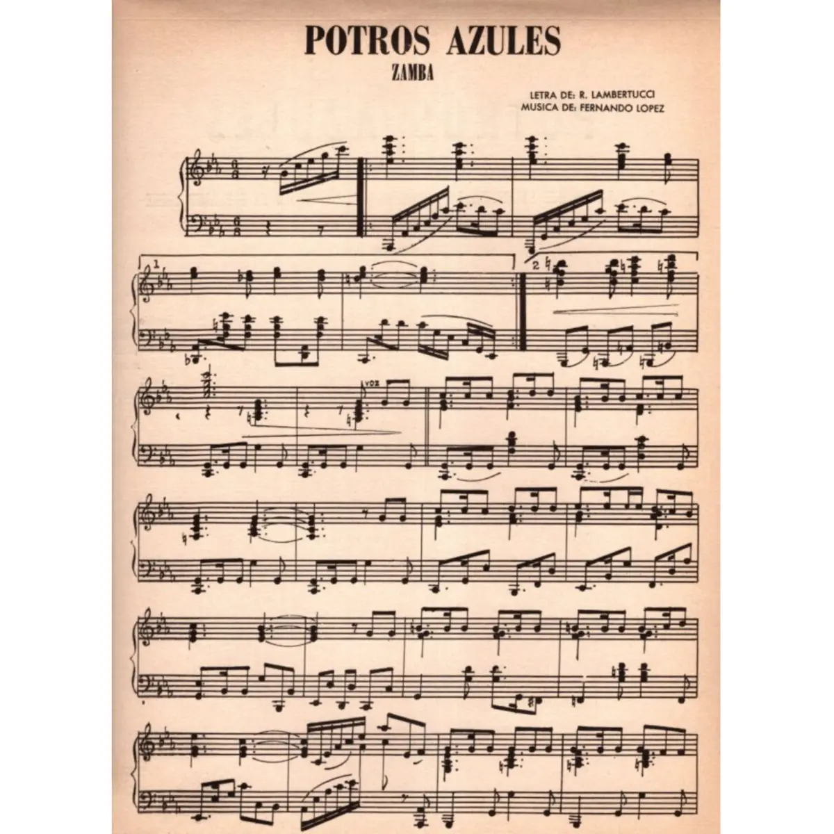 Potros Azules - Zamba Cançion  (Edição Antiga)
