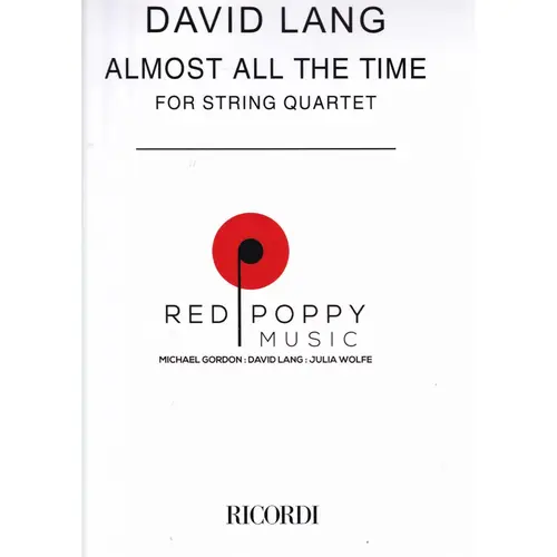 Almost All The Time for String Quartet - score + parts