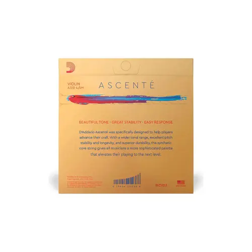 Encordoamento para violino 4/4 Daddario Ascente A310 tensão média