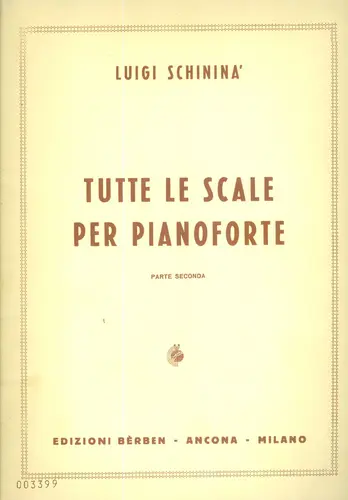 Tutte le scale per pianoforte - parte 1