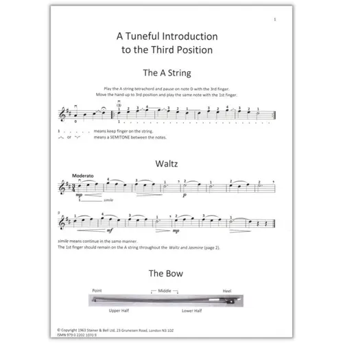 The First Year Violin Tutor