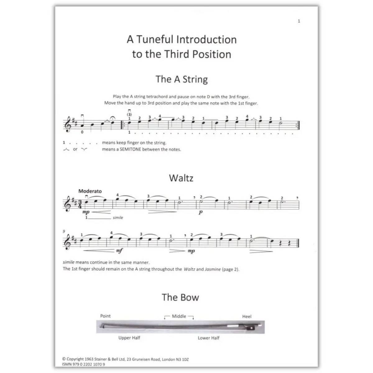 The First Year Violin Tutor