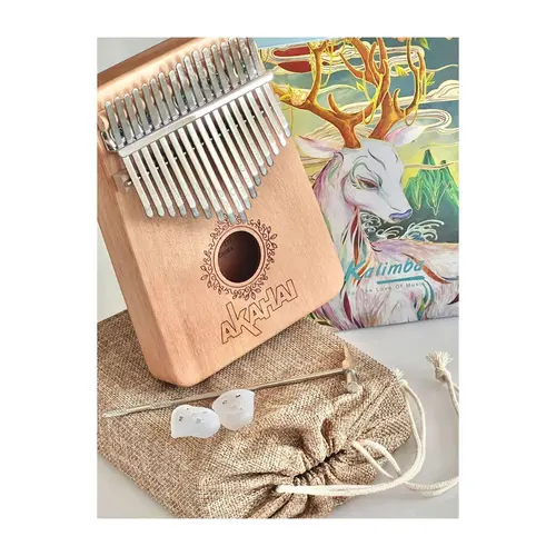 Kalimba Akahai 17 keys CAT-17T Okoume com bolsa