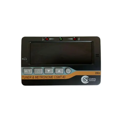 Metronômo afinador e diapasão com display digital Custom Sound CSMT-40