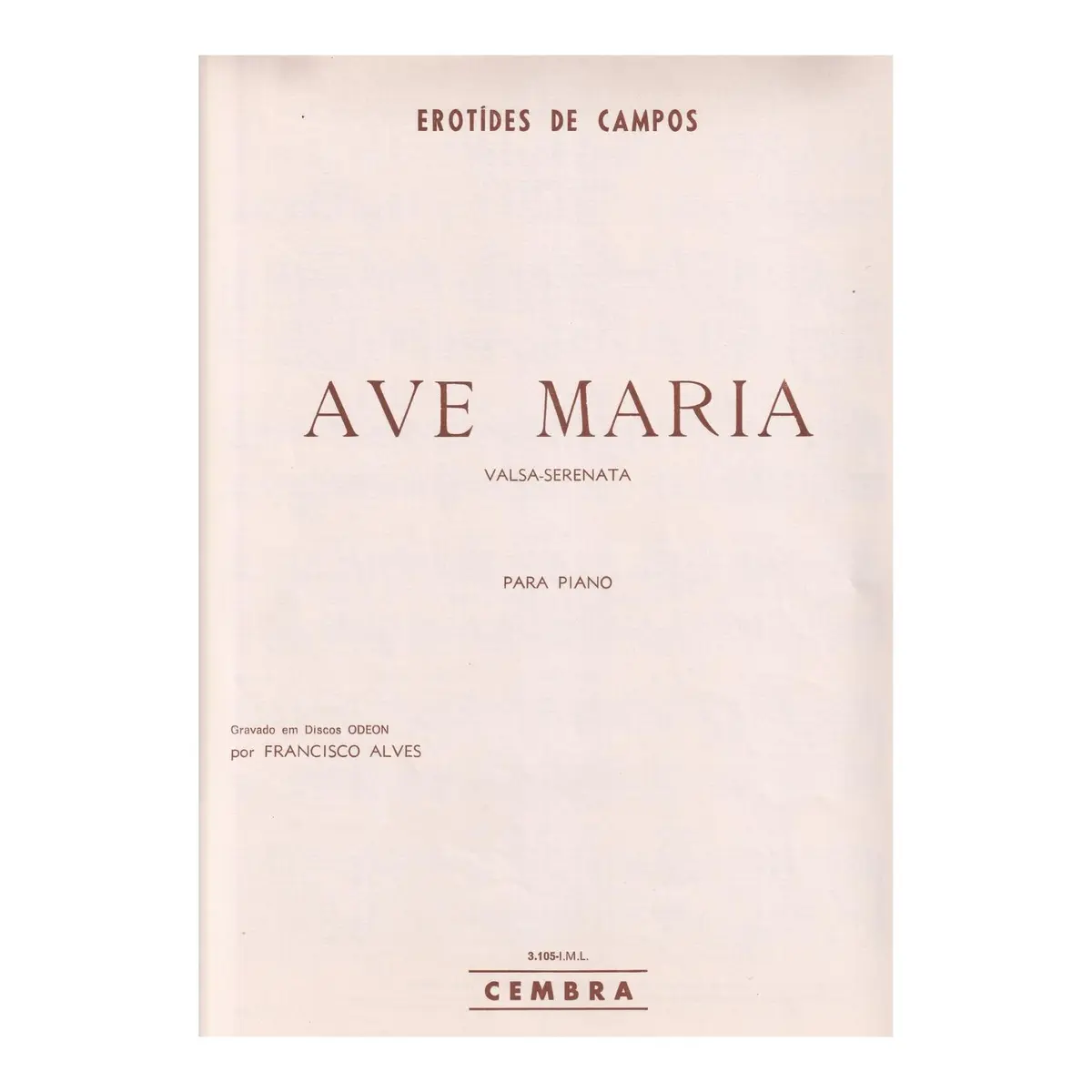 Ave Maria - Valsa Serenata