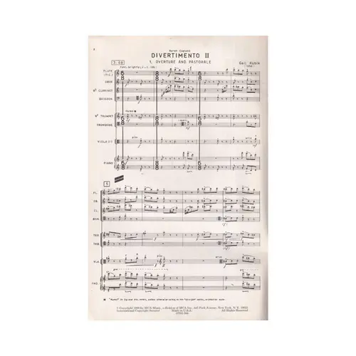 Song For a Quiet Evening