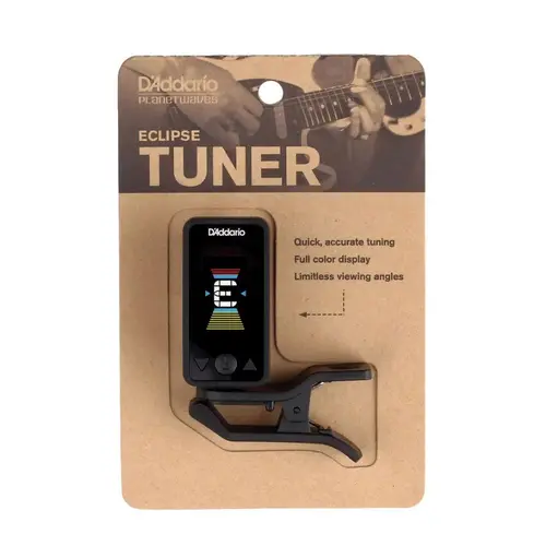Afinador Cromático Preto D'Addario Eclipse PW-CT-17BK