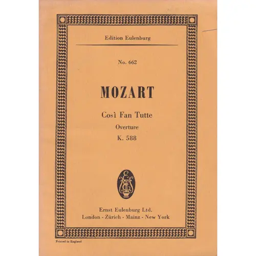 Cosi Fan Tutte K588 -Overture