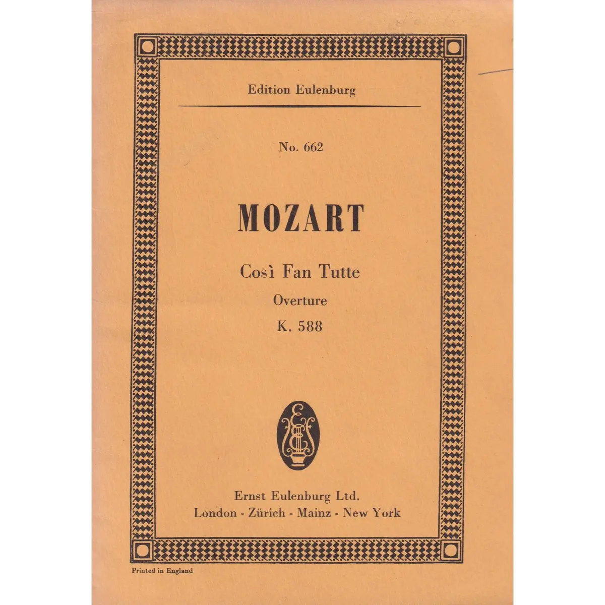 Cosi Fan Tutte K588 -Overture