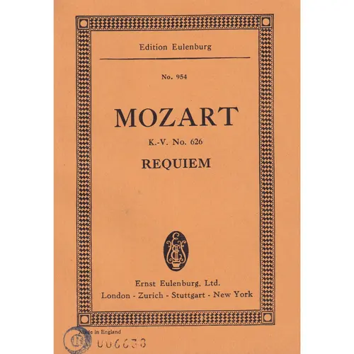 Requiem - Kv 626  (partitura de bolso)