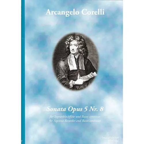 Sonata Op.5 n.8 for soprano recorder and basso continuo