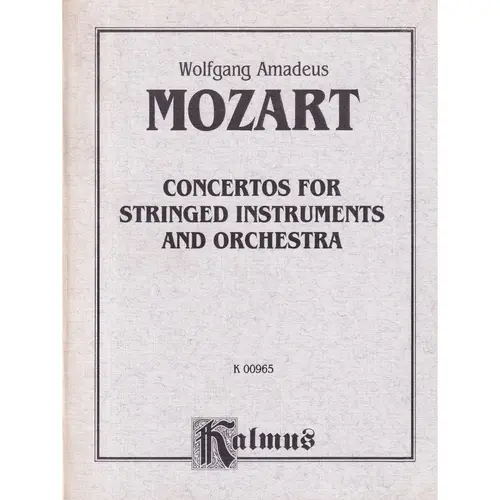 Concertos For String. Kv 219, 261, 269 (partitura de bolso)