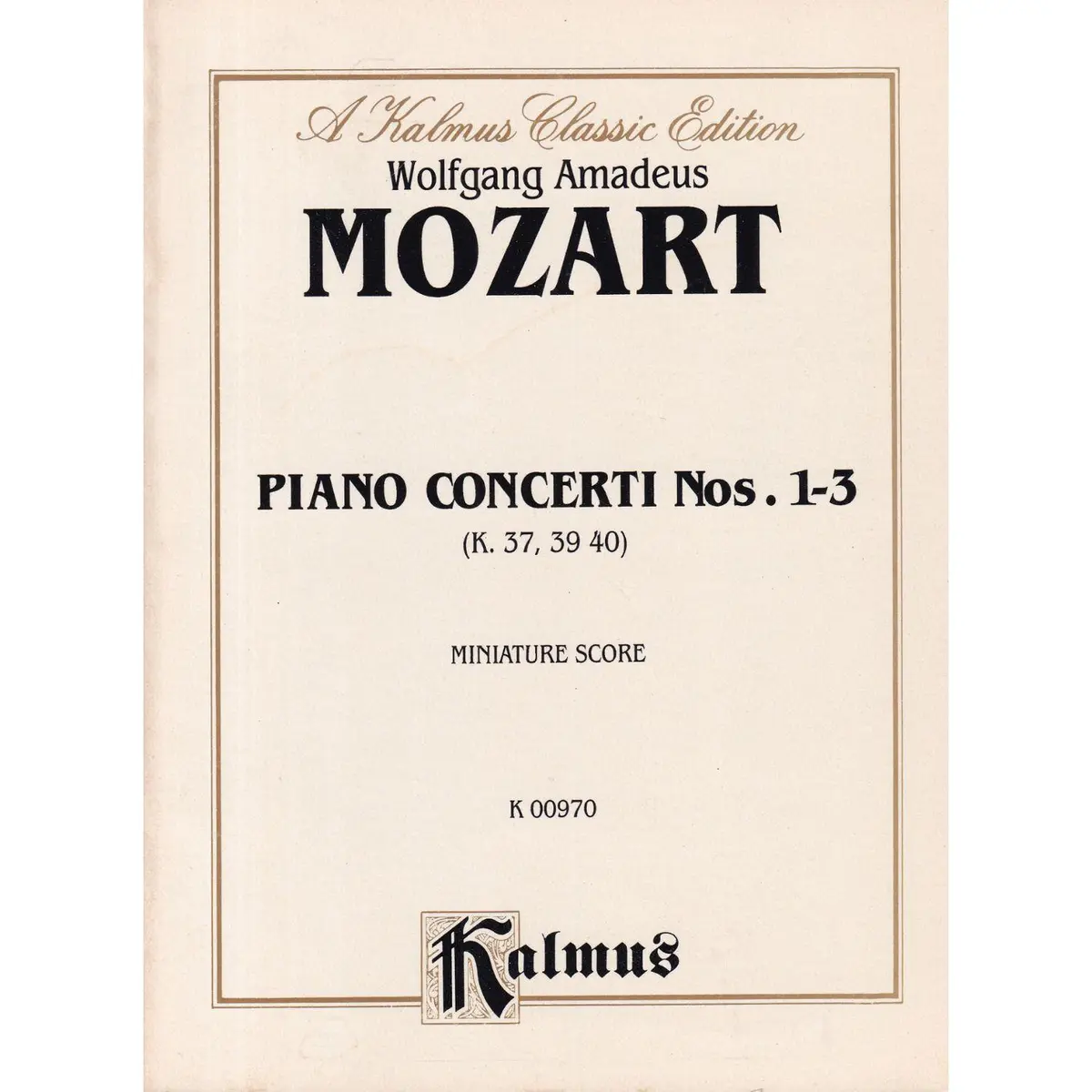 Piano Concerti N.1/2/3-K.37/39/40