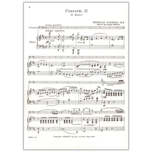 Concerto N.2 In D Major - Op.3