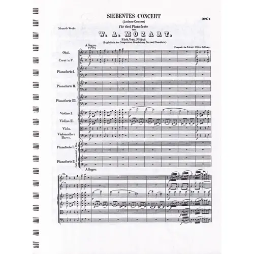 Piano Concertos N.78-K.242/246