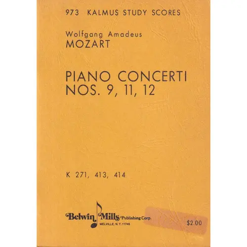 Piano Concerti N.9, 11, 12  (partitura de bolso)