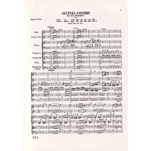 Piano Concerti N.9, 11, 12  (partitura de bolso)