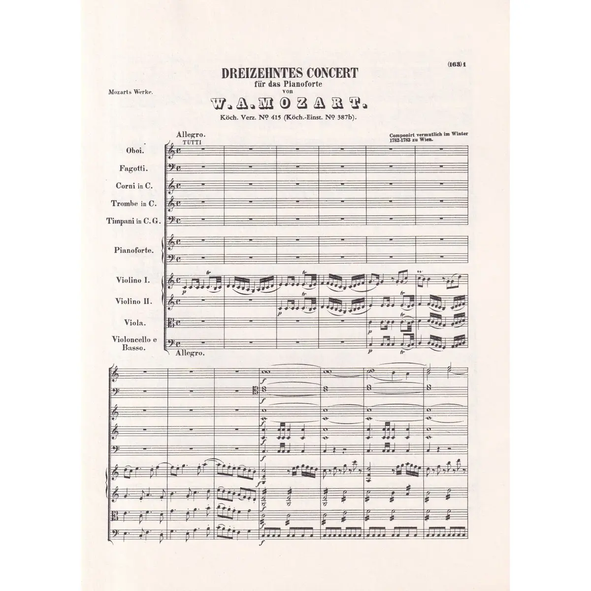 Piano Concerti N.13 - 14 - Kv 415 / Kv 449 (partitura de bolso)