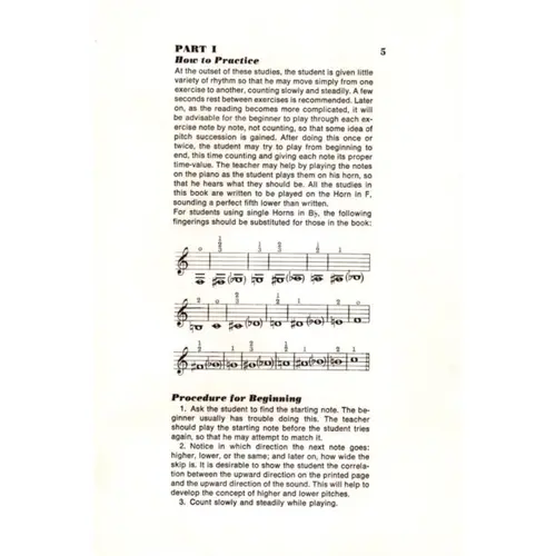 Elementary Method For French Horn - Teacher