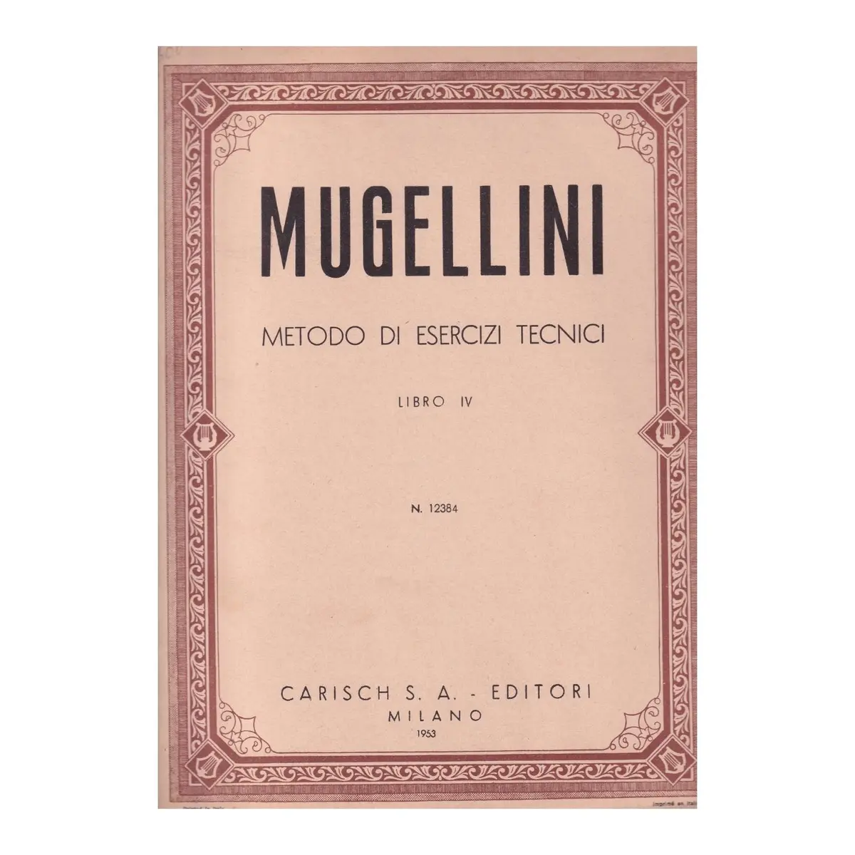 Método Di Esercizi Tecnici - Vol.4  (Edição Antiga)