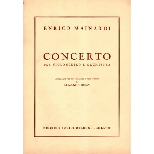 Concerto Per Violoncello   (Edição Antiga)