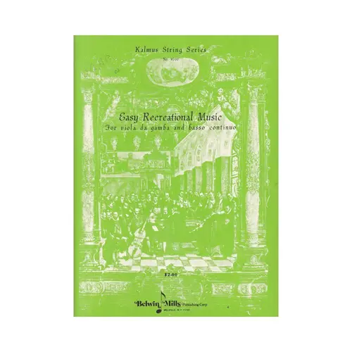 Easy Recreational Music  vor Viola Da Gamba and basso continuo