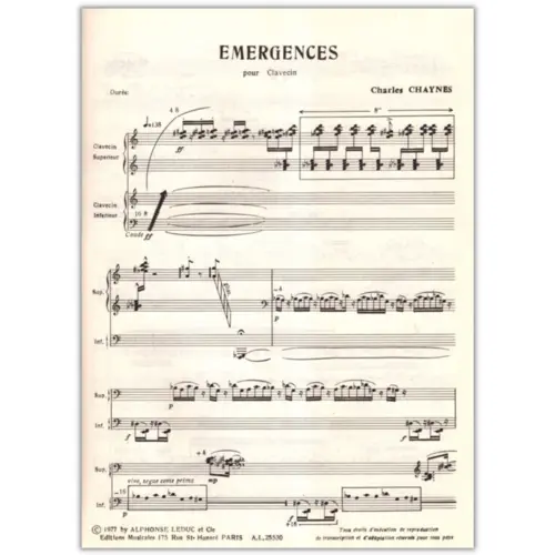 Emergences Per Clavecin