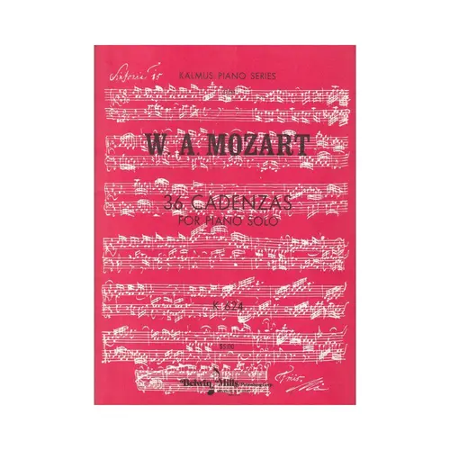 36 Cadenzas For Piano solo - KV 624