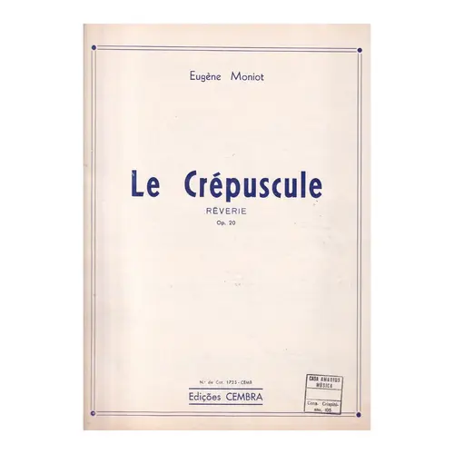 Le Crépuscule  - Op.20  (Edição Antiga)