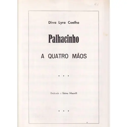 Palhacinho (A Quatro Mãos)