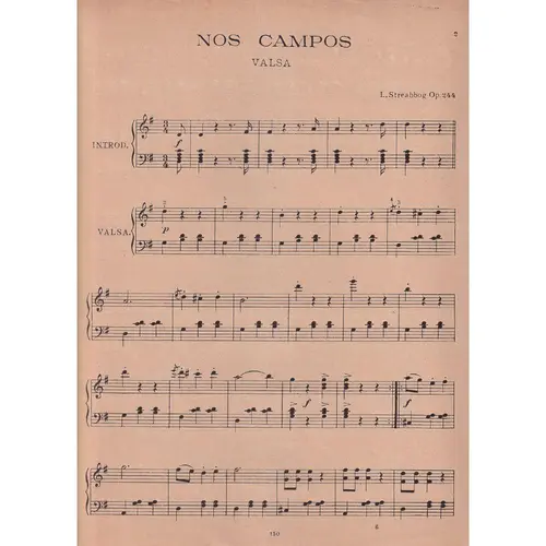 Nos Campos - Valsa para Piano Op.244
