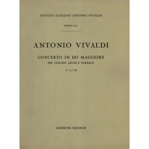 Concerto in Do Maggiore - F.I  N.135 - Tomo 311