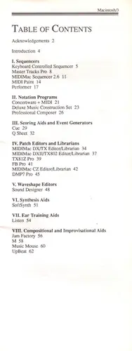 Compact Guide To Midi Software For The Macintosh
