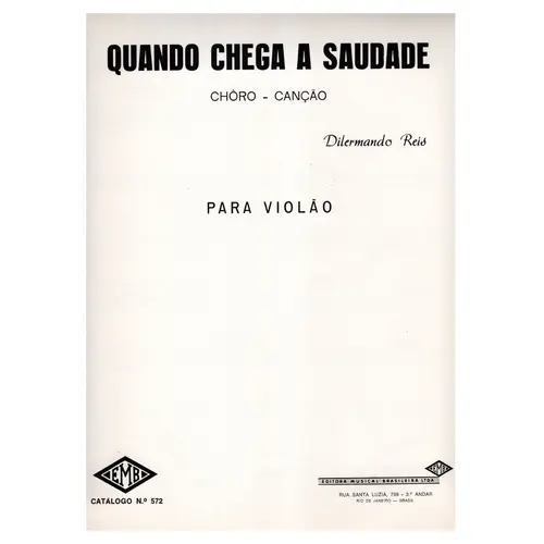 Quando Chega A Saudade