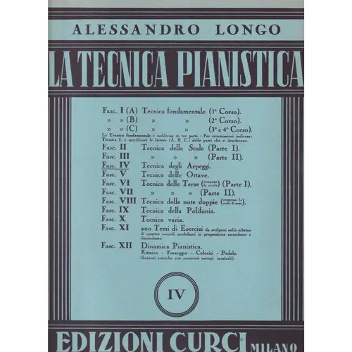 La Tecnica Pianistica - Vol.04  - Tecnica degli Arpeggi