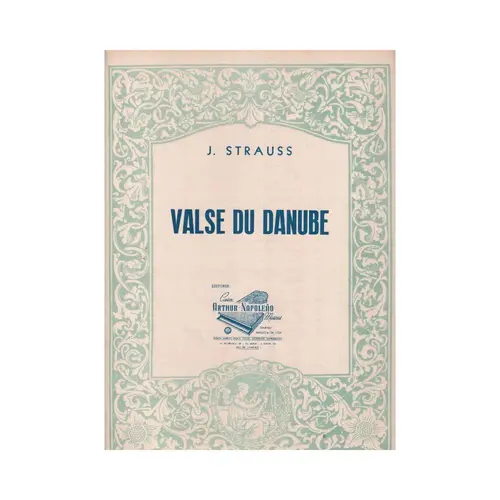 Valse du Danube para piano - edição antiga