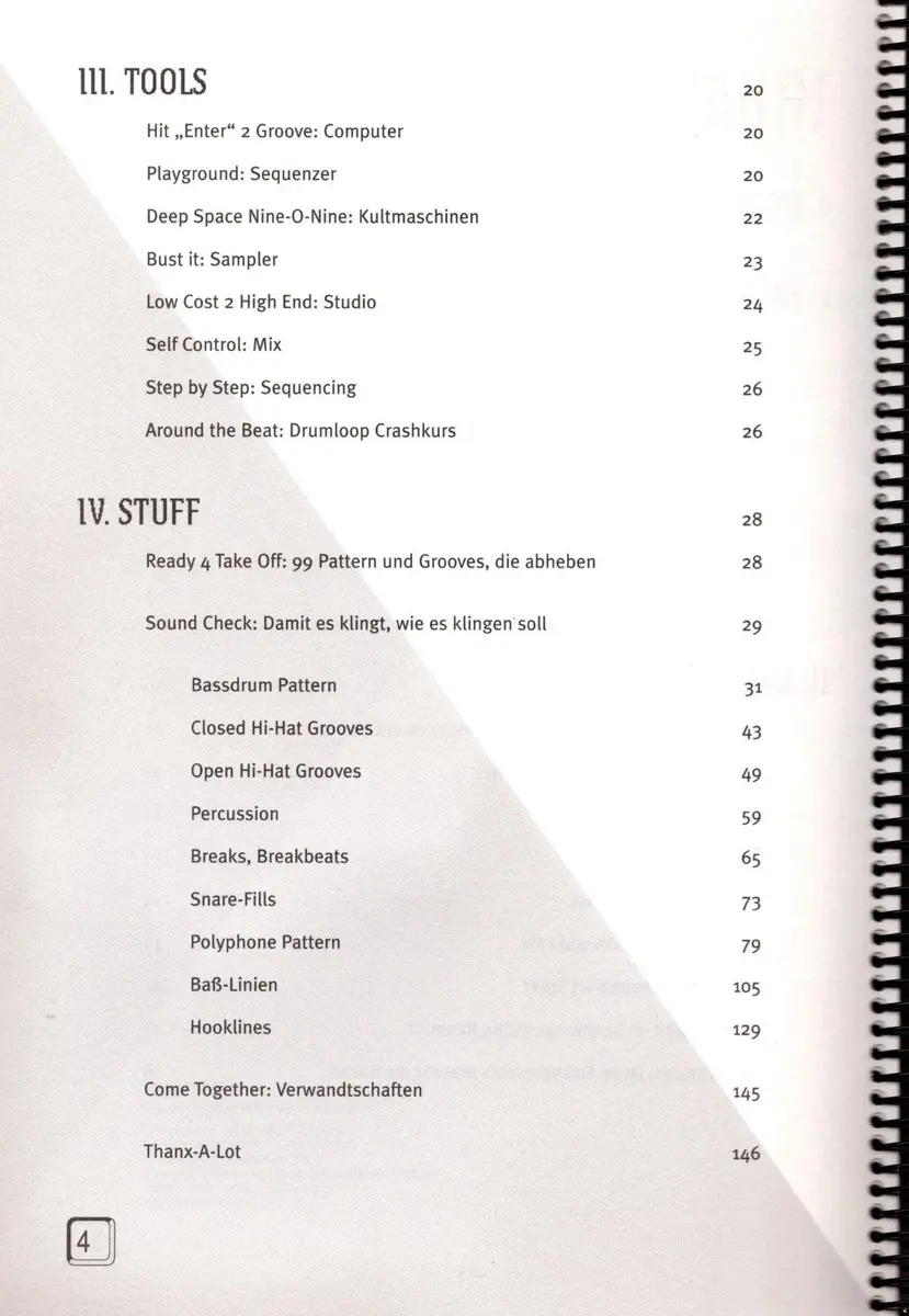 Das Dance Patterns Buch + Midi Disk