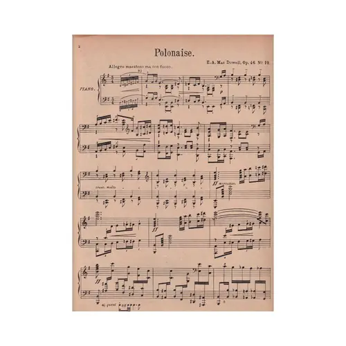 Polonaise op. 46 n.12 para piano